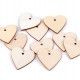 Dřevěná cedulka / štítek k domalování srdce, ovál10 - 10ks
