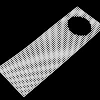 Plastová kanava / mřížka vyšívací záložka do knihy 8,7x24,8 cm 1ks