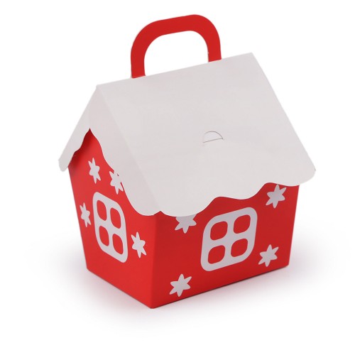 Vánoční dárková krabička domeček2 - 2ks
