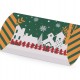 Vánoční dárková krabička sob, Mikuláš, sněhulák, perníček, kostelík 12ks