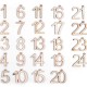 Dřevěná čísla k výrobě adventního kalendáře 1-24 1sada