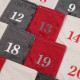 Adventní kalendář sametový s kamínky 1ks
