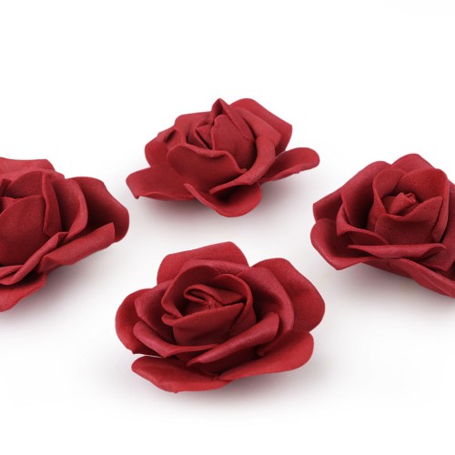 Dekorační pěnová růže Ø4-5 cm 10ks