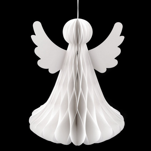 Papírový skládací anděl k zavěšení 32 cm 1ks