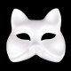 Karnevalová maska - škraboška k domalování zvířátka 1ks