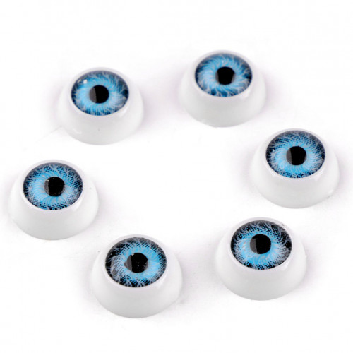 Plastové oči k nalepení Ø12 mm6 - 6ks