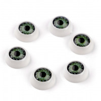Plastové oči k nalepení Ø12 mm6 - 6ks