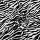 Samet imitace zvířecí kůže zebra 1m