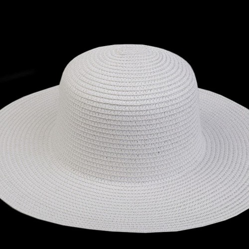 Dámský klobouk k dozdobení bílý